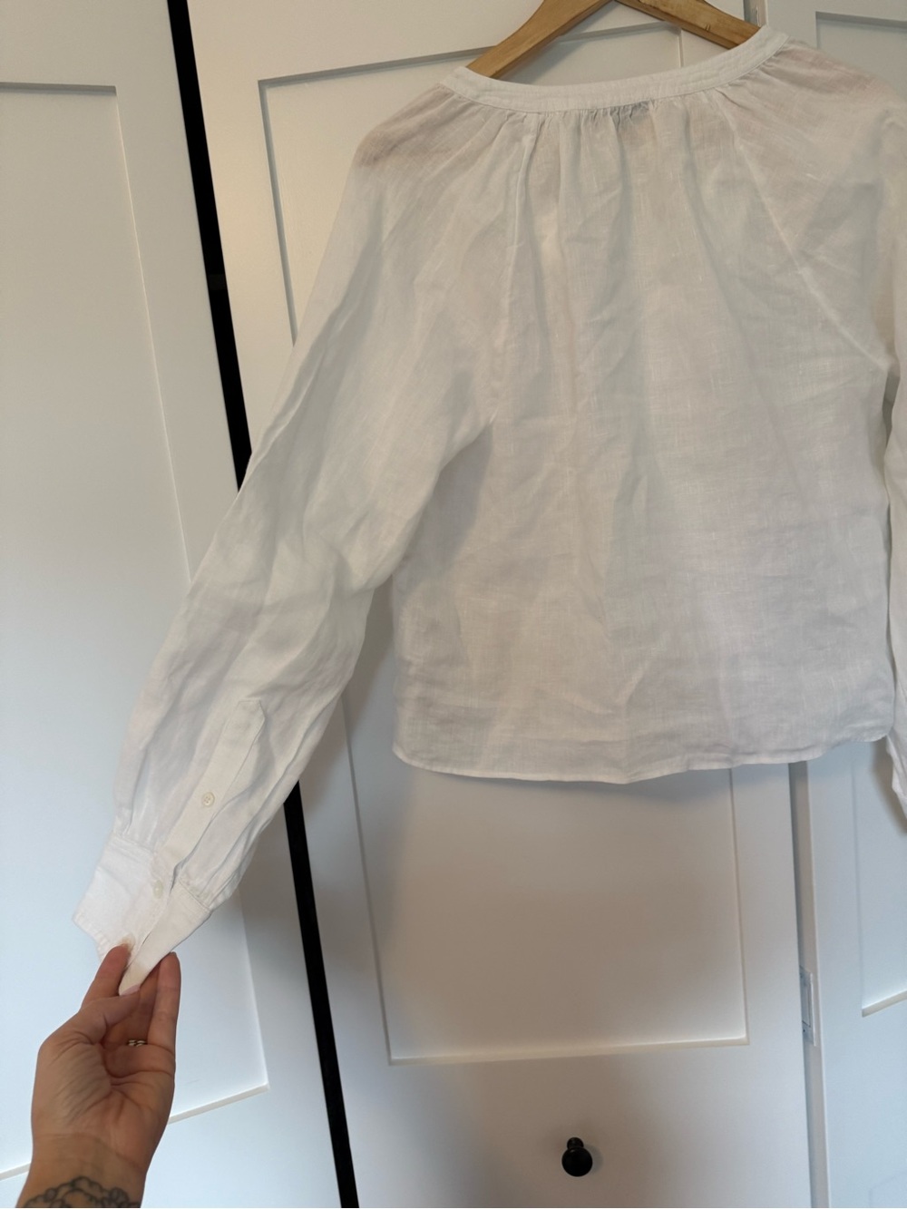 J crew white linen cabana top - Picture 7 of 8